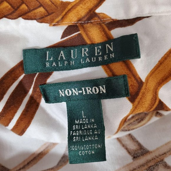 Lauren Ralph Lauren cotton horse theme  blouse - Picture 9 of 9